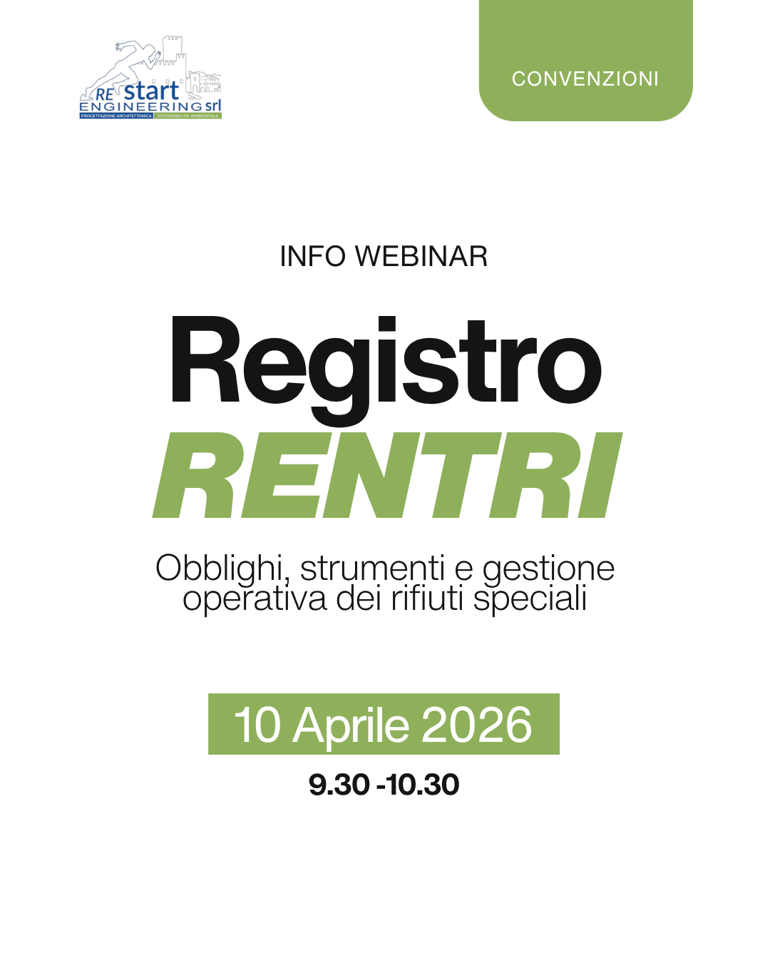 Info Webinar registro RENTRI organizzato da Lcue in Veneto